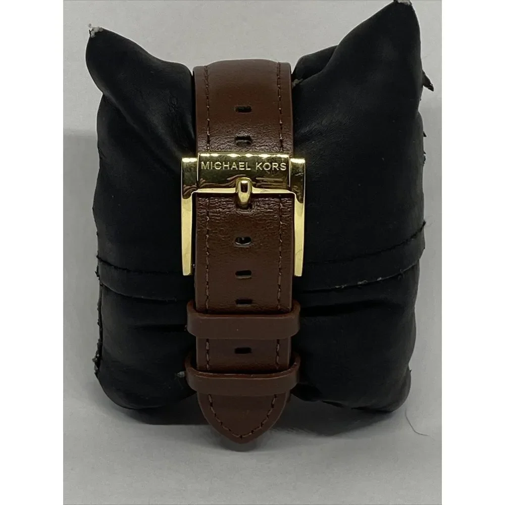 Michael Kors Parker MK-5354 Women's Brown Leather Analog Dial Quartz Watch VK445